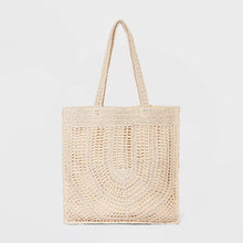 Load image into Gallery viewer, Crochet Tote Handbag