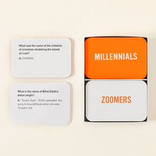 Load image into Gallery viewer, Millennials v. Zoomers Trivia Game
