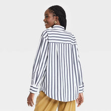 Load image into Gallery viewer, Women&#39;s Long Sleeve Oversized Button-Down Shirt
