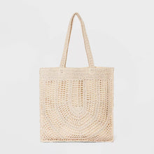 Load image into Gallery viewer, Crochet Tote Handbag
