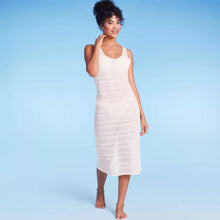 Load image into Gallery viewer, Women&#39;s Crochet Cover Up Midi Dress - Off-White
