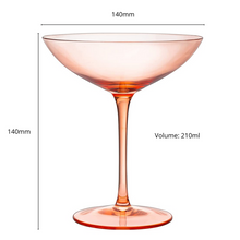 Load image into Gallery viewer, Blush Pink Champagne Coupes 12oz - set of 2
