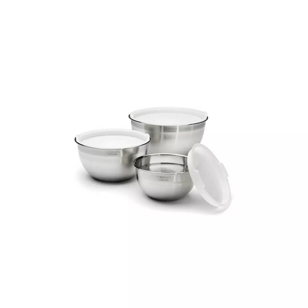 Cuisinart - 3-Piece Mixing Bowl Set - Stainless-Steel