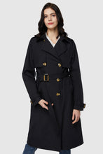 Load image into Gallery viewer, 3/4 Length Belted Double-Breasted Trench Coat
