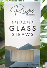 Load image into Gallery viewer, Crystal Clear Glass Straw Set
