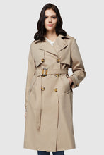 Load image into Gallery viewer, 3/4 Length Belted Double-Breasted Trench Coat
