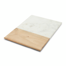 Load image into Gallery viewer, Rectangular Marble And Acacia Wood Serving Board
